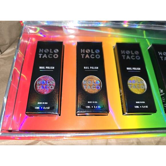 Holo Taco OG Rainbow Collection Complete Set! Boxes & ALL 7 Nail Polishes - Picture 8 of 10